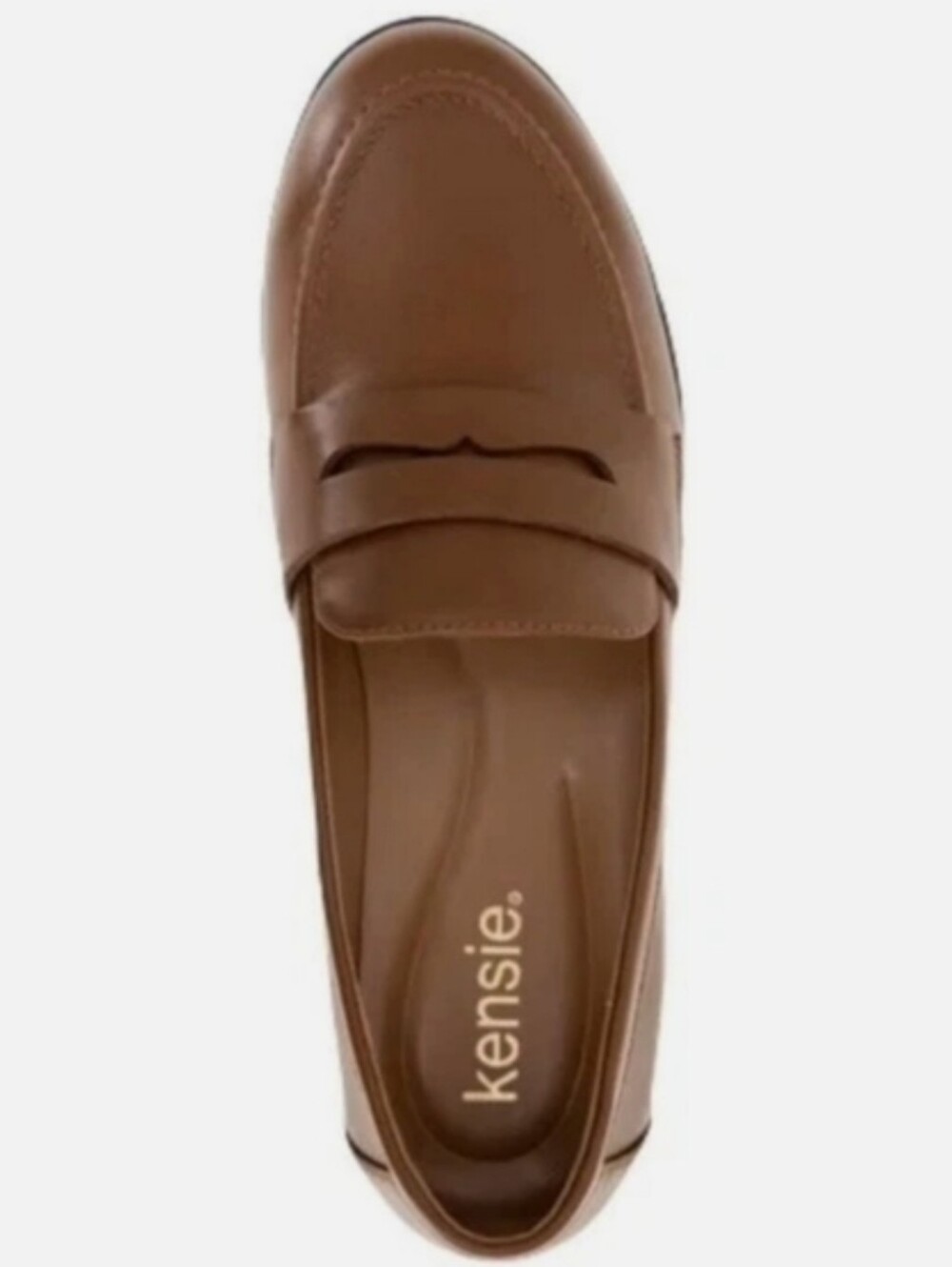 Kensie Gitty Cognac Ladies Shoe Penny Loafer Brown Slip-on New Size 10